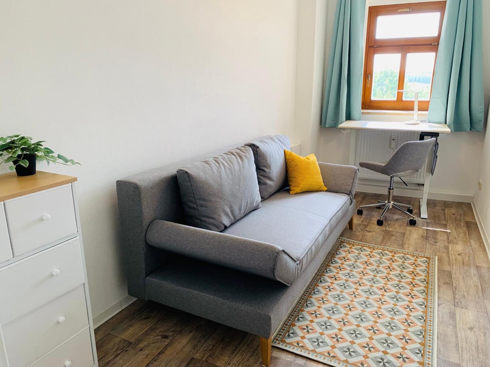 Am Schloss Wolkenstein, 86M2, 3Br, Babybett, Office Exteriér fotografie