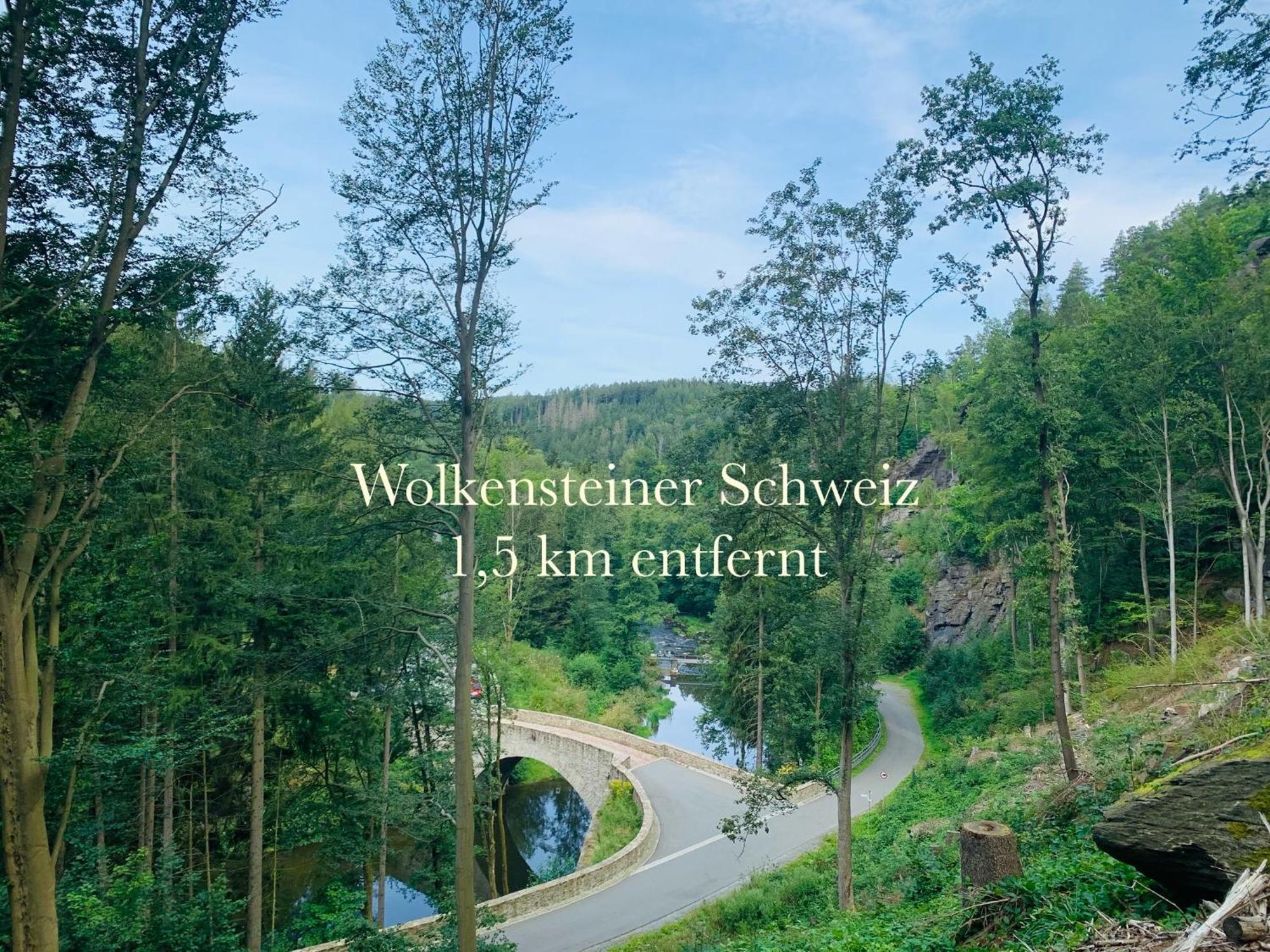 Am Schloss Wolkenstein, 86M2, 3Br, Babybett, Office Exteriér fotografie