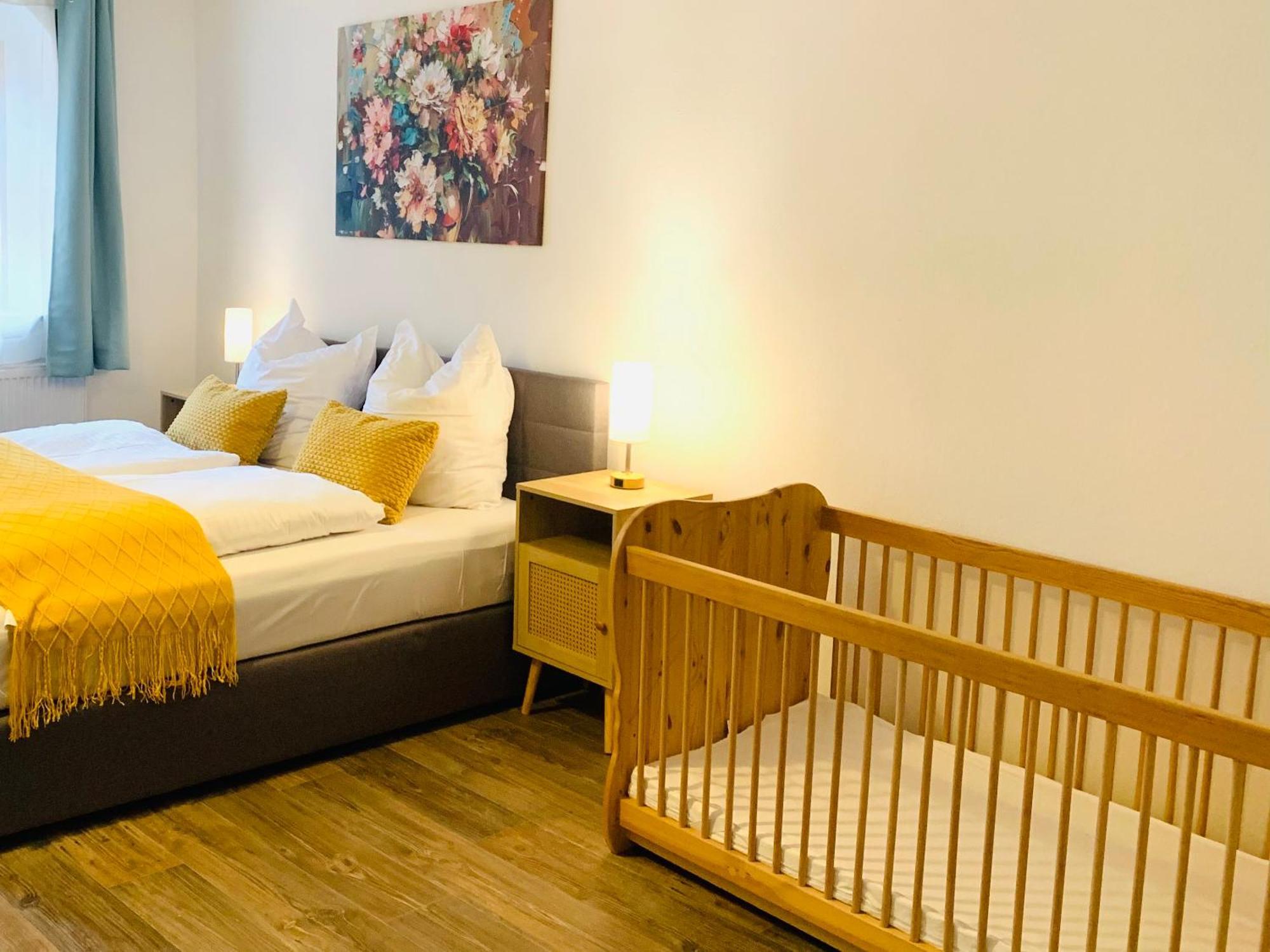 Am Schloss Wolkenstein, 86M2, 3Br, Babybett, Office Exteriér fotografie